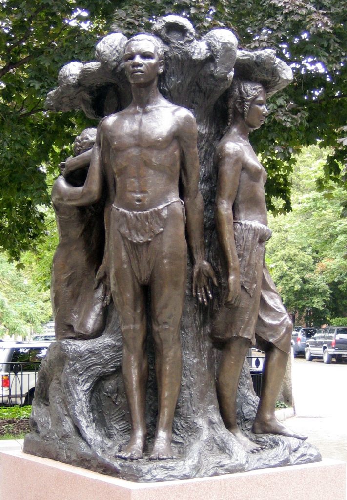 Meta Warrick Fuller, Emancipation (1913), bronze cast from 1999, Harriet Tubman Square, Boston